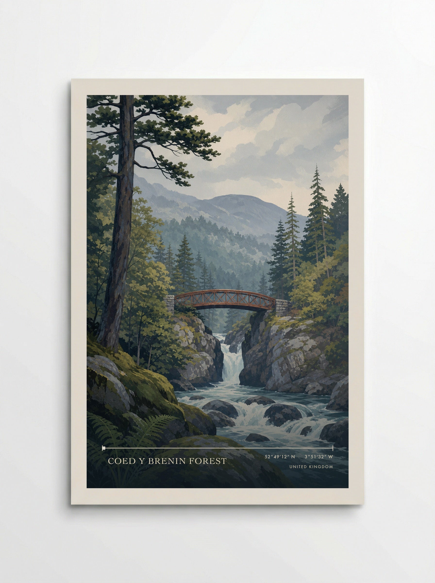 Coed y Brenin Forest United Kingdom Travel Poster - Poster