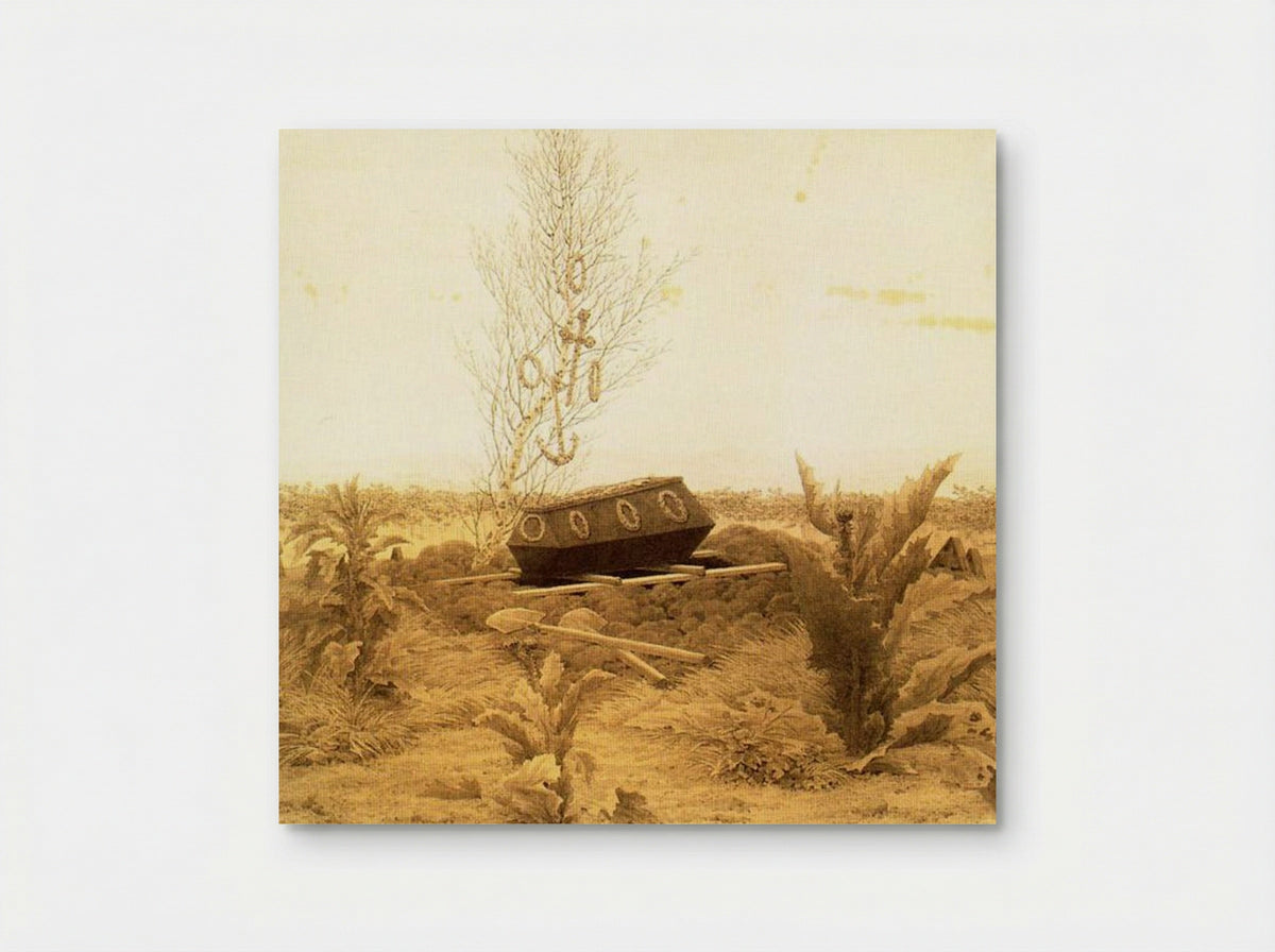 Coffin and Grave - Caspar David Friedrich - Poster