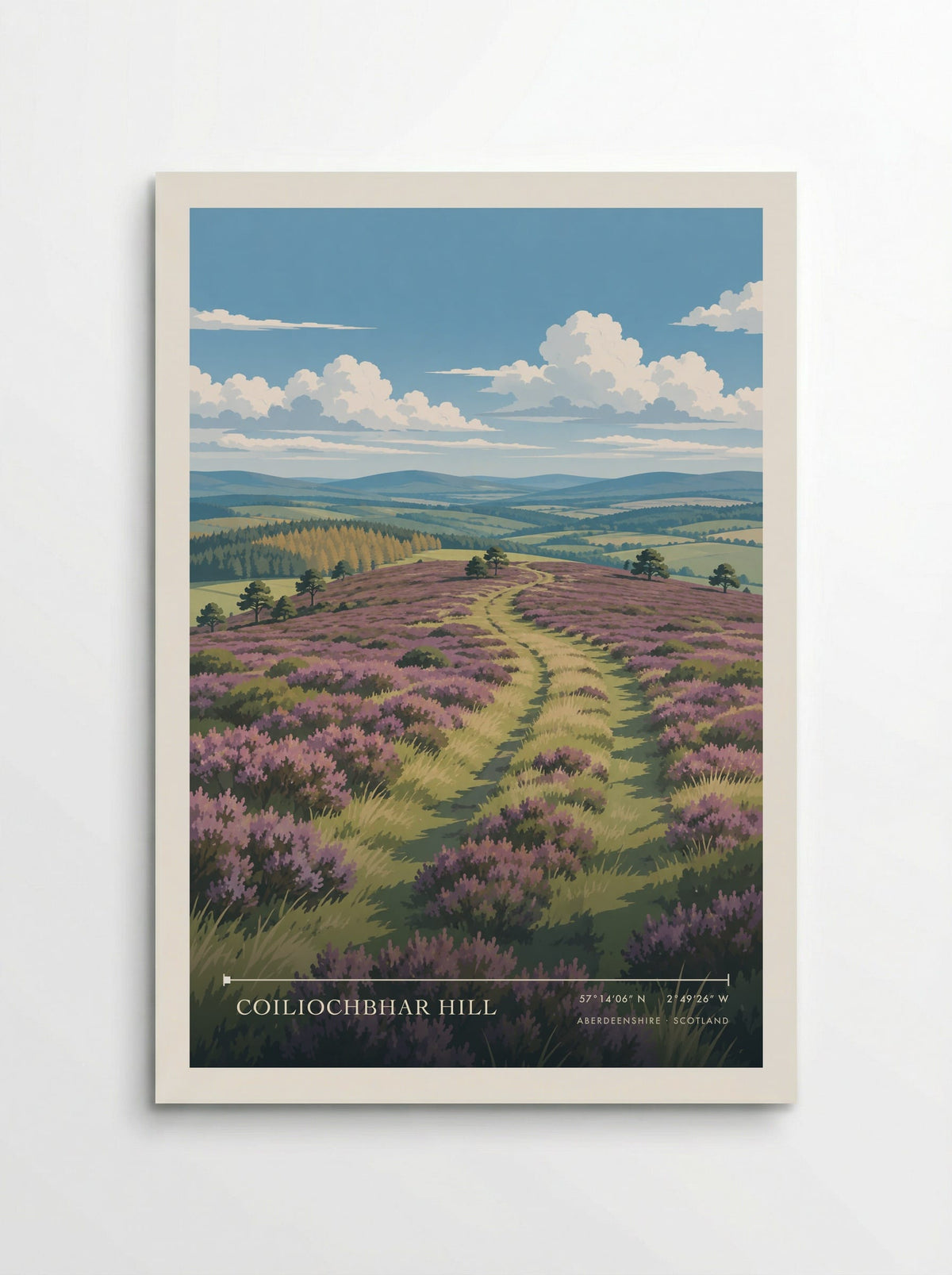 Coiliochbhar Hill, Aberdeenshire | Travel Poster - Poster