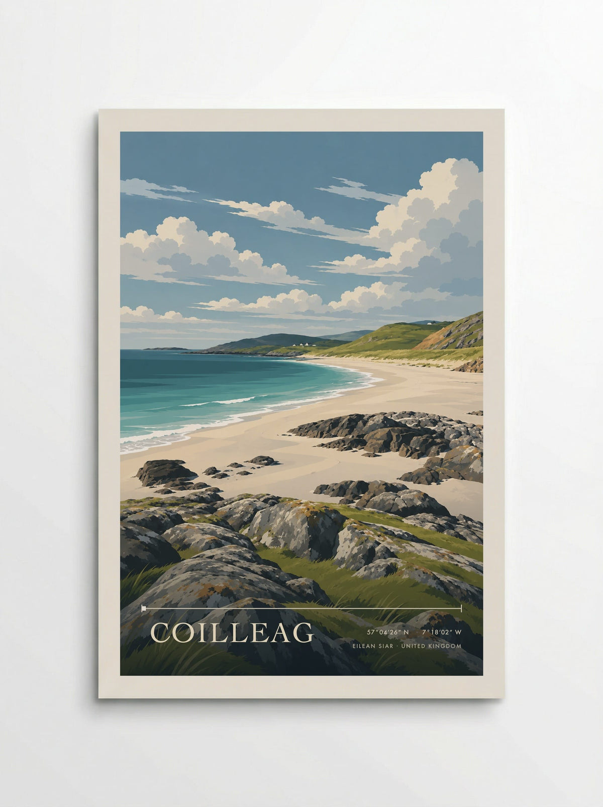 Coilleag, Eilean Siar | Travel Poster - Poster
