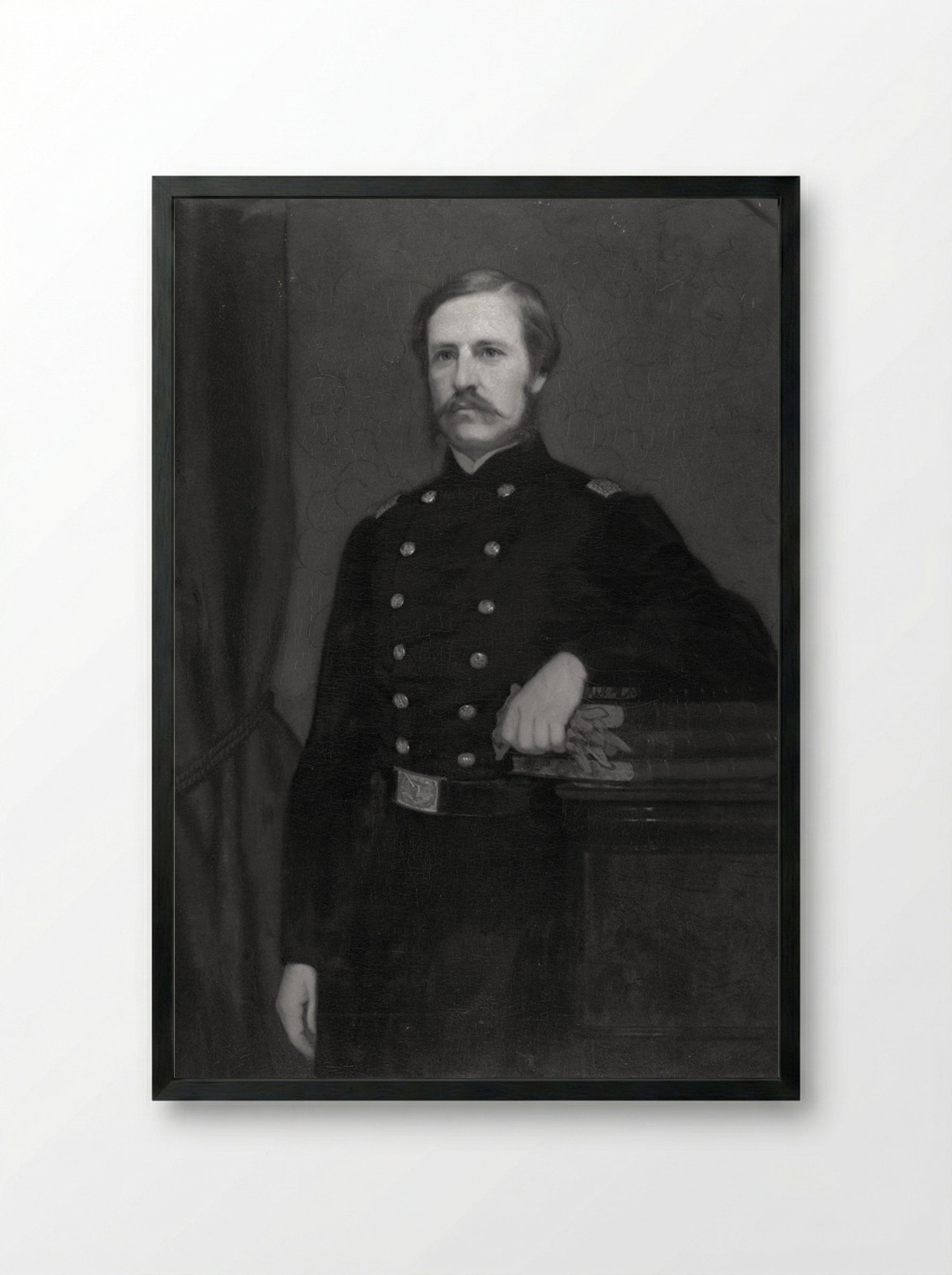 Col. James Savage Jr. (1832-1862) - William Henry Furness, Jr. - Framed Print Black