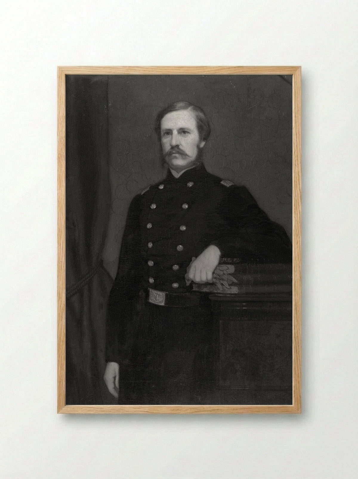 Col. James Savage Jr. (1832-1862) - William Henry Furness, Jr. - Framed Print Wood