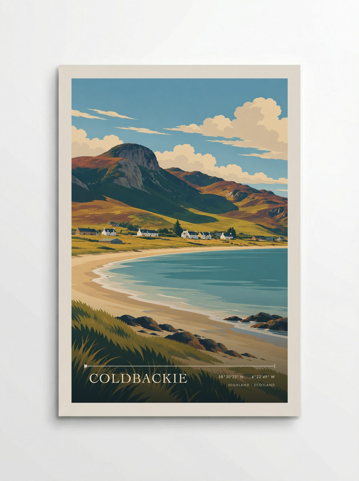 Coldbackie, Highland | Travel Poster - Poster