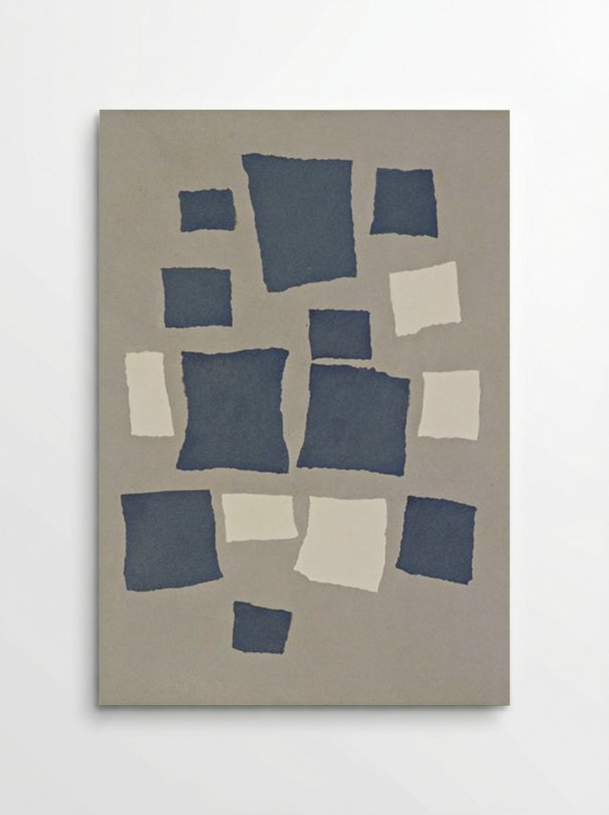 Collage with Squares Arranged According to the Laws of Chance - Jean Arp - Poster