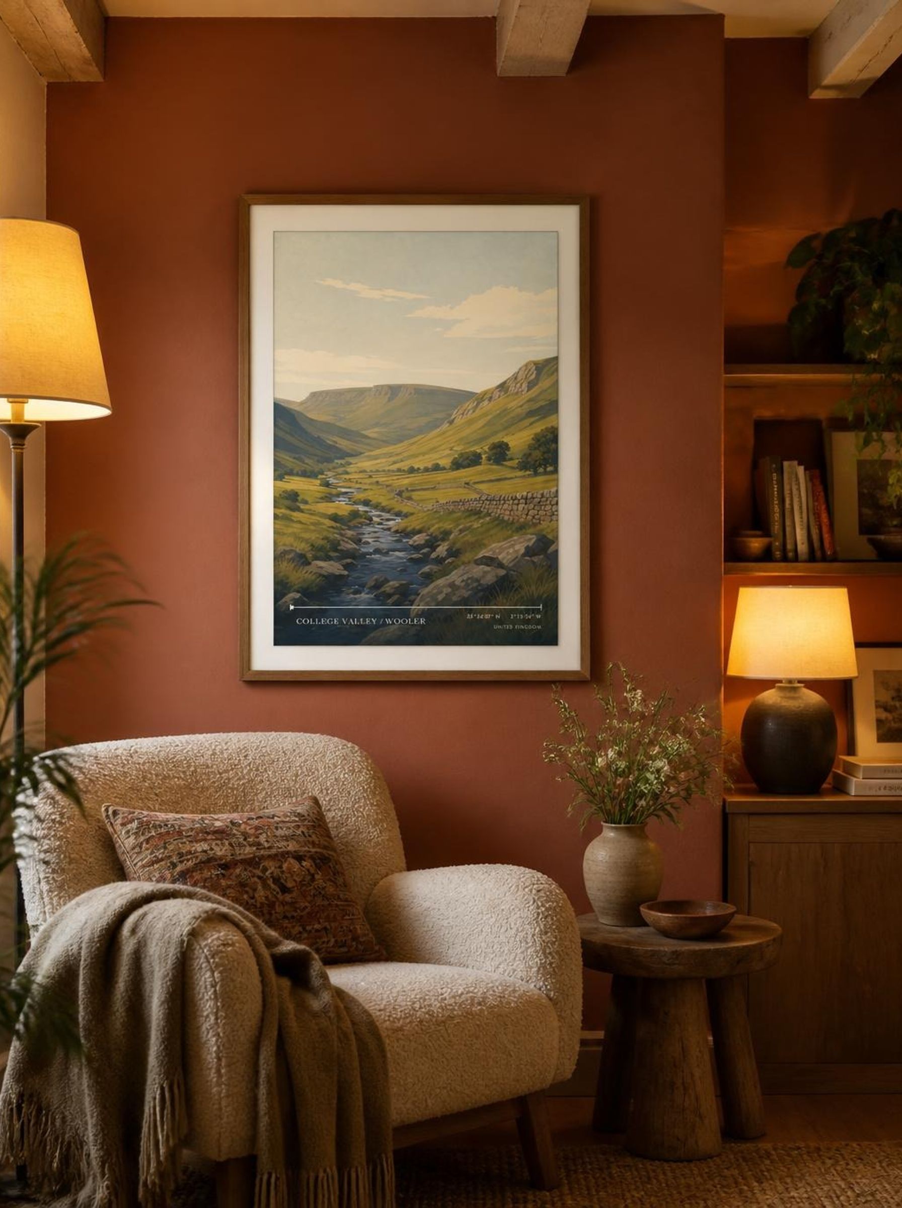 College Valley / Wooler United Kingdom Travel Poster - Lifestyle