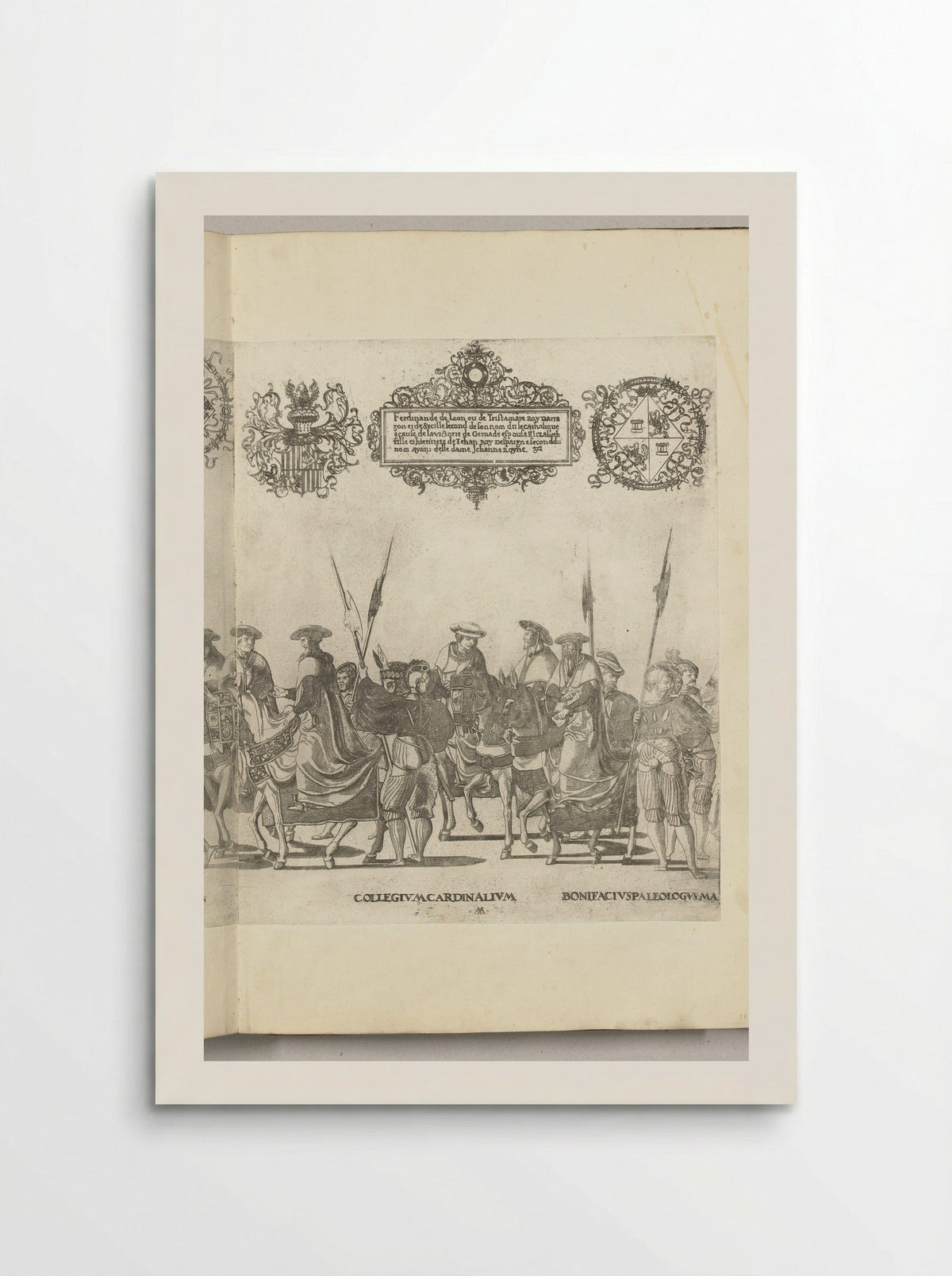 College van kardinalen, plaat AA - Nicolaas Hogenberg - Poster