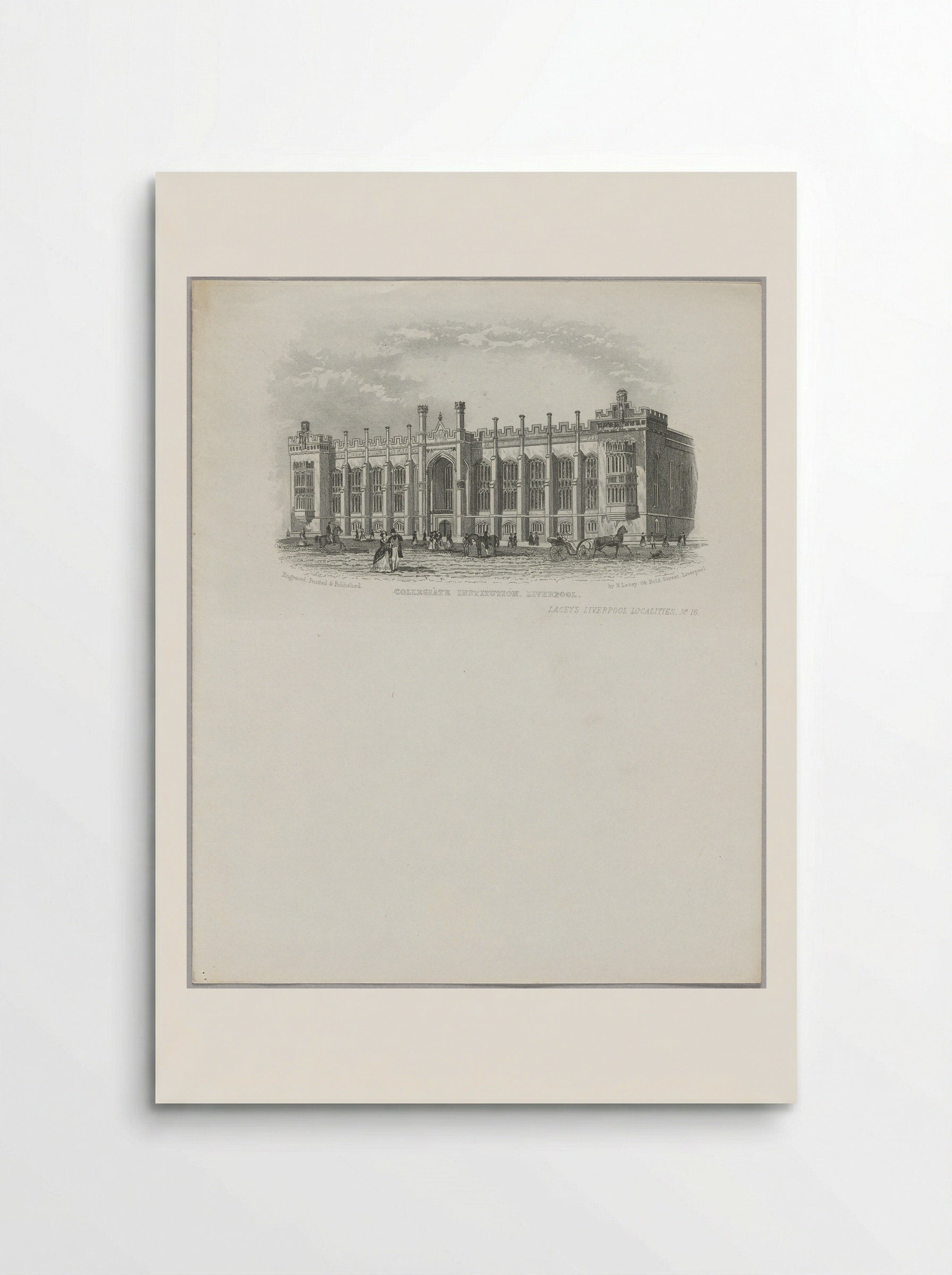 Collegiate Institution, Liverpool - Fine Art Print - Poster