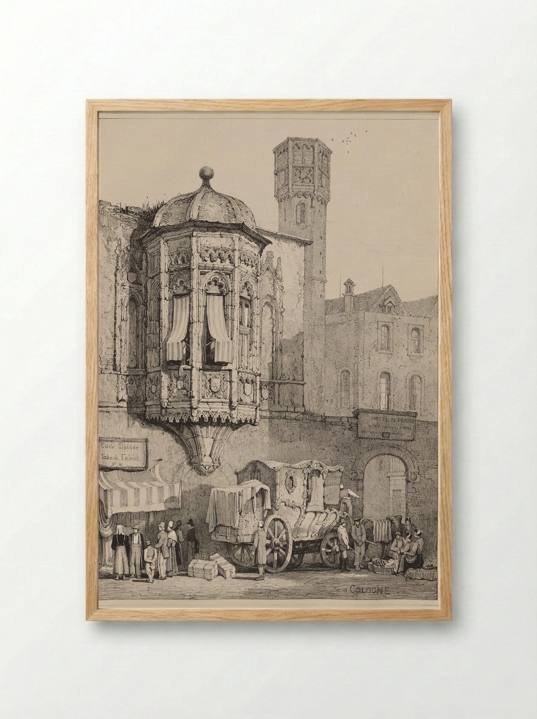 Cologne - Samuel Prout - Framed Print Wood