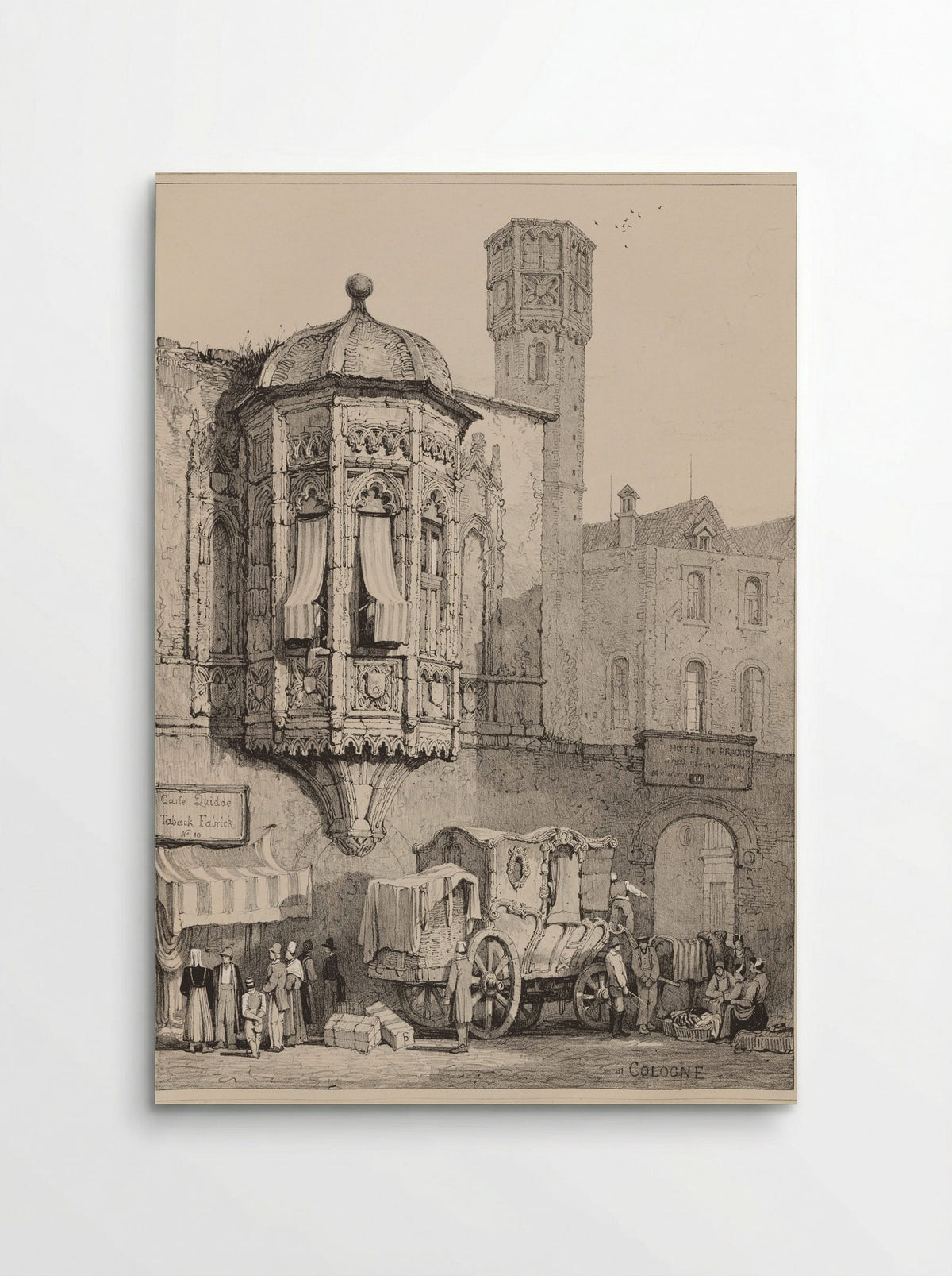 Cologne - Samuel Prout - Poster