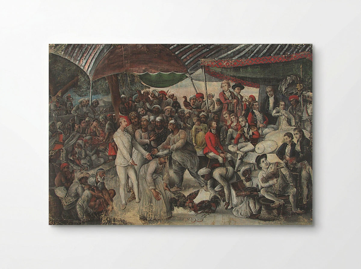 Colonel Mordaunt's Cockfight - Johan Zoffany - Poster