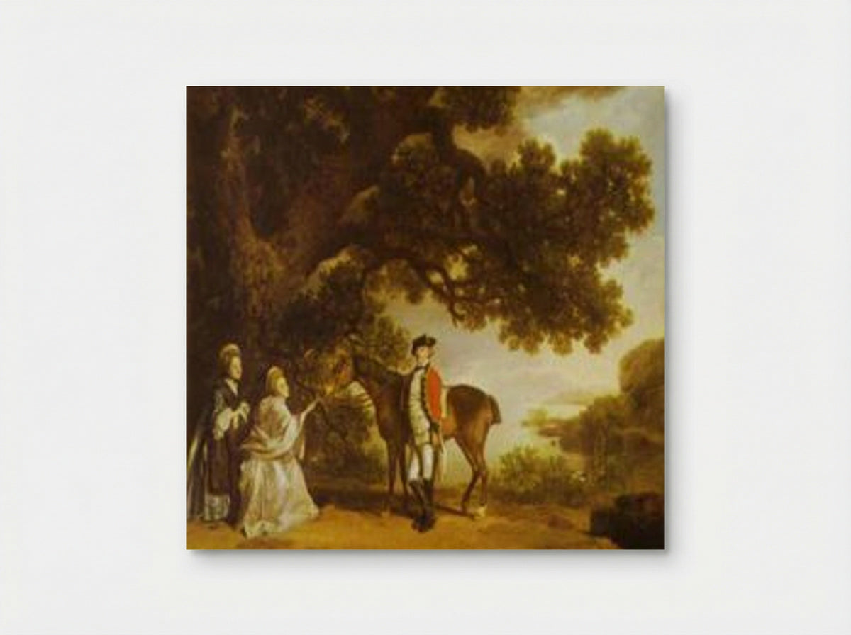 Colonel Pocklington with His Sisters - George Stubbs - Poster
