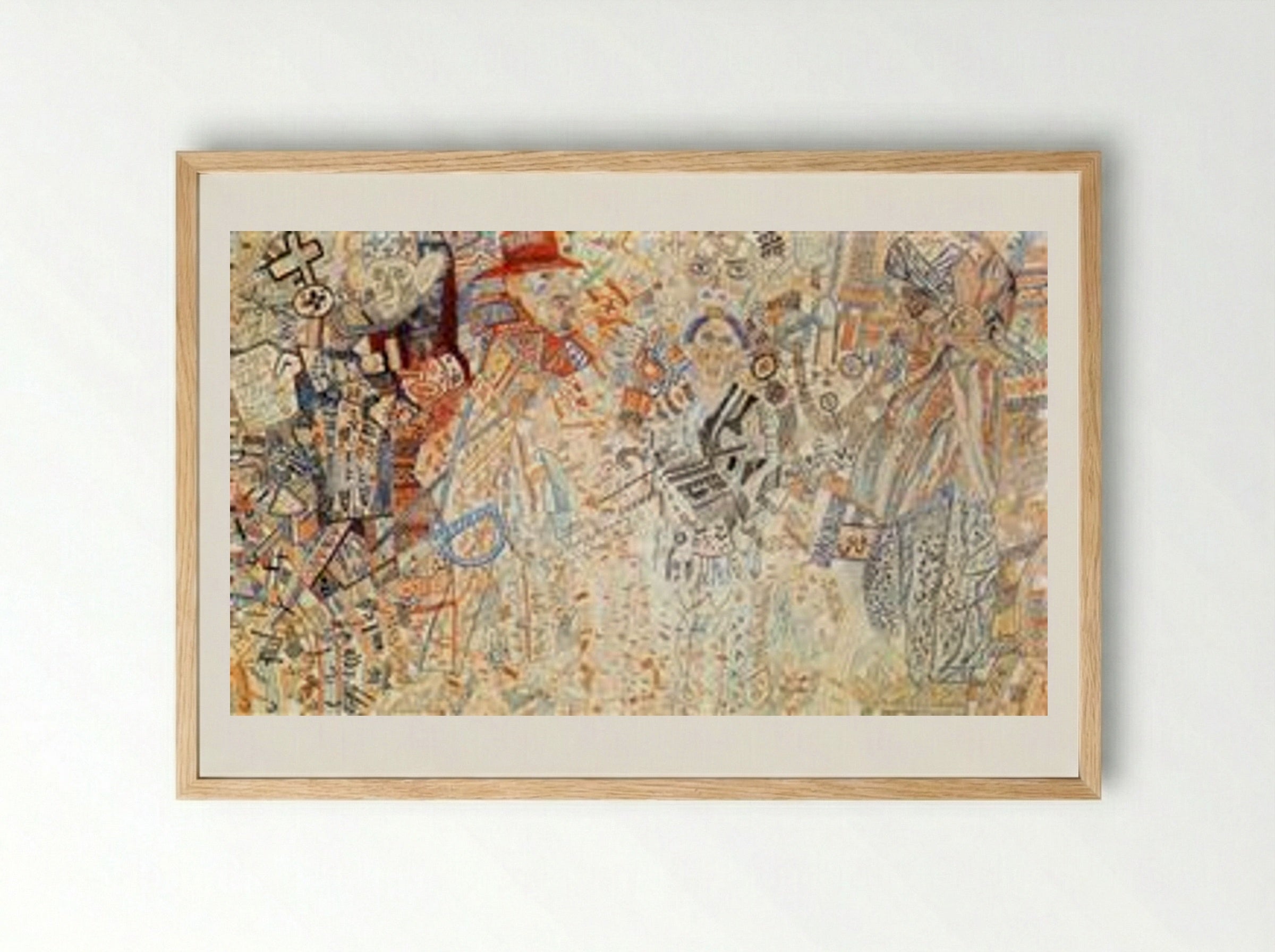 Colonial Policy - Pavel Filonov - Framed Print Wood