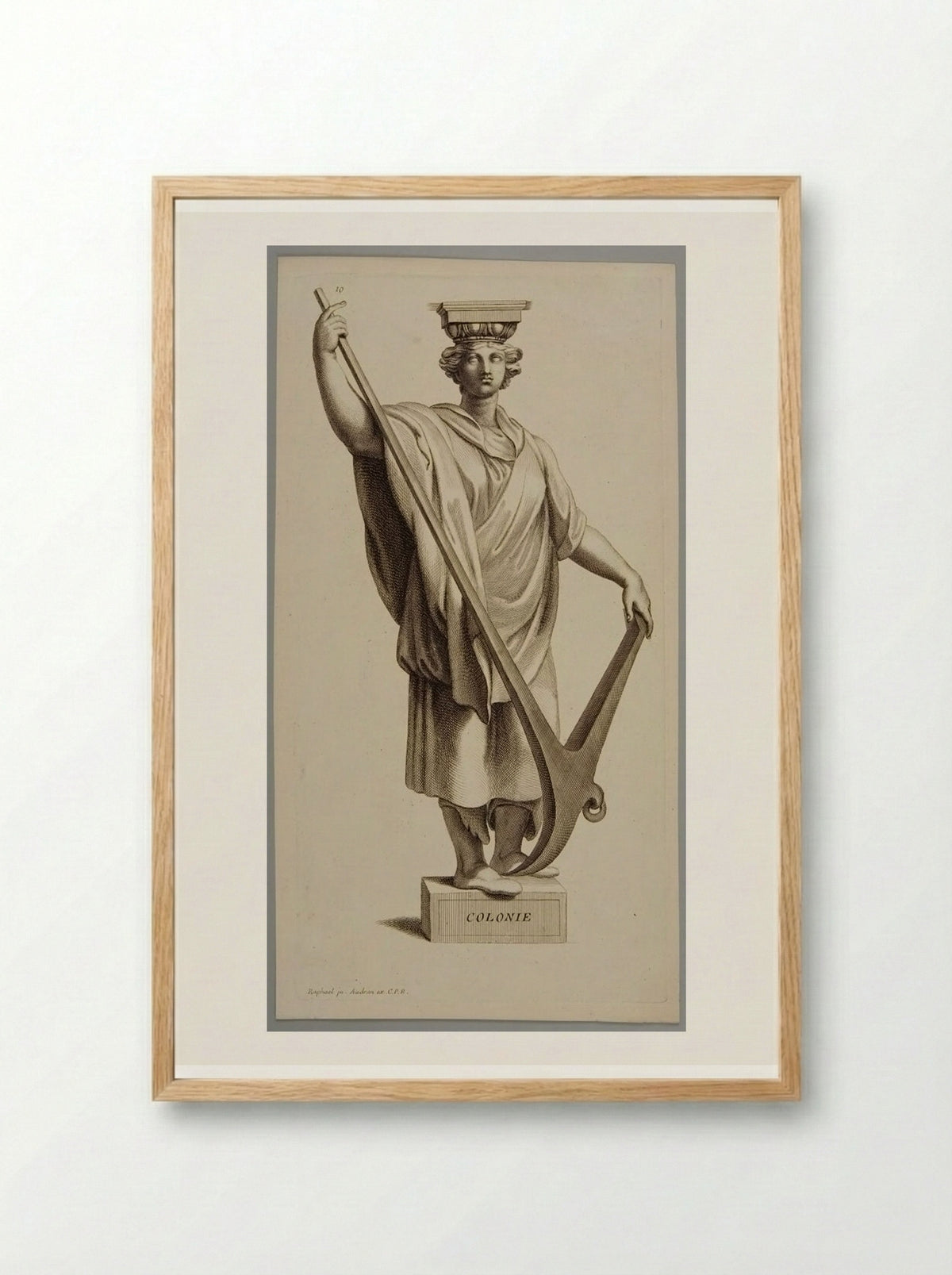 Colonie (Colony) - Gérard Audran - Framed Print Wood