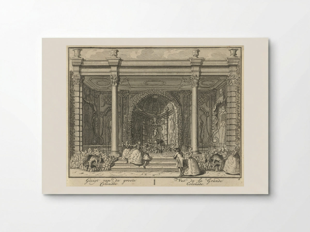 Colonnade in de tuin van Huis ter Meer te Maarssen - Hendrik de Leth - Poster