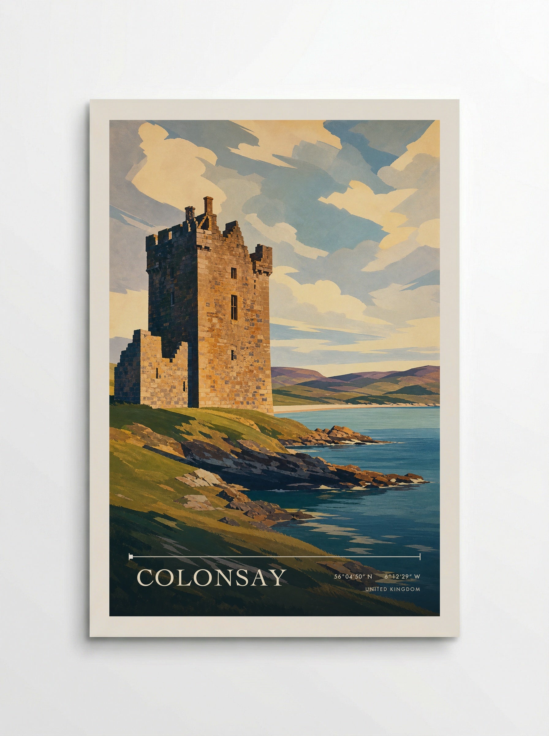 Colonsay United Kingdom Travel Poster - Poster