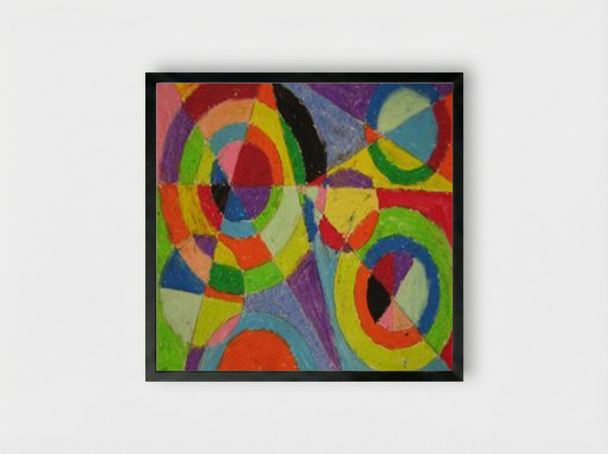 Color Explosion - Robert Delaunay - Framed Print Black