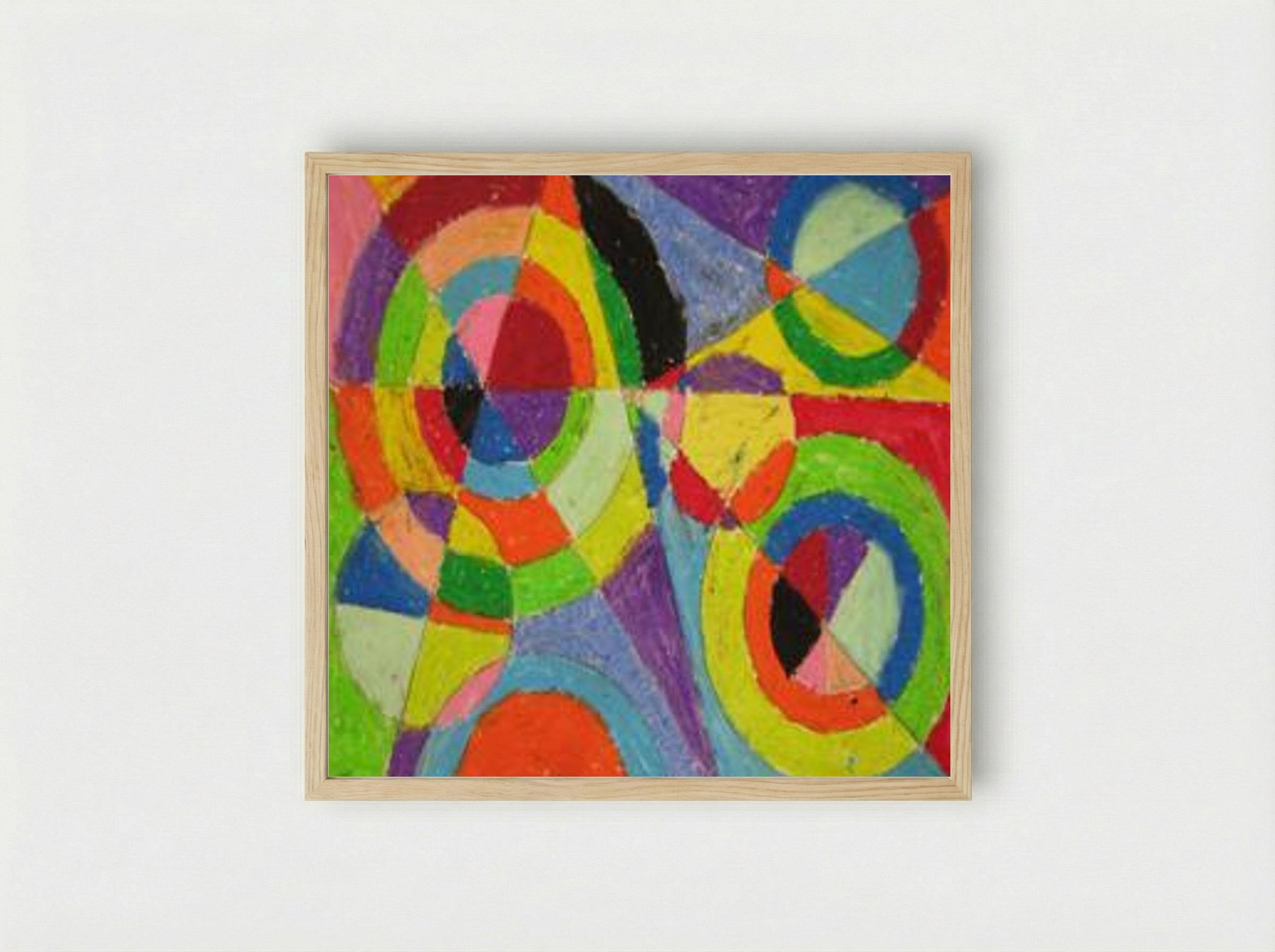 Color Explosion - Robert Delaunay - Framed Print Wood