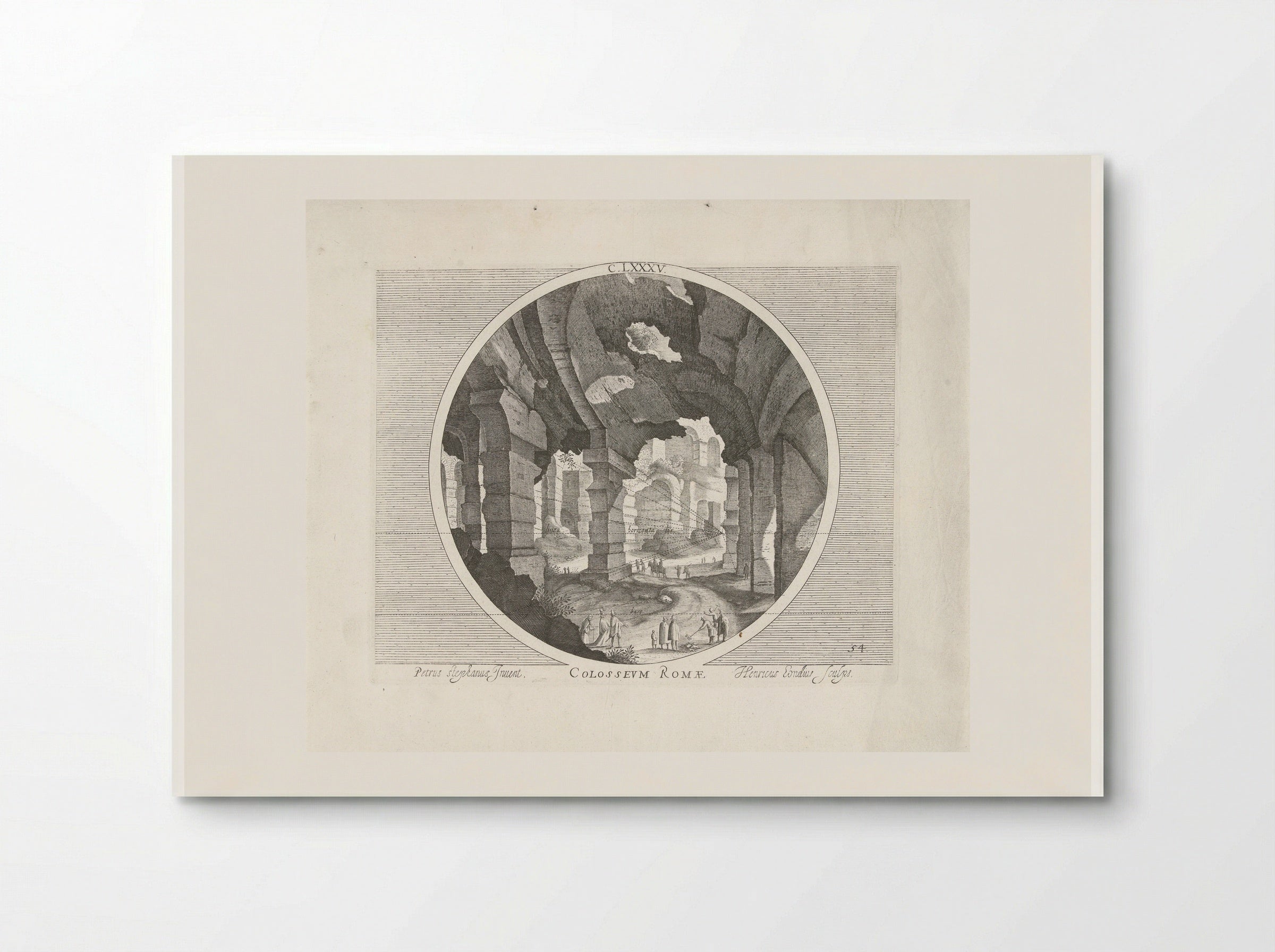 Colosseum with Golfers - Hendrick Hondius (I) - Poster