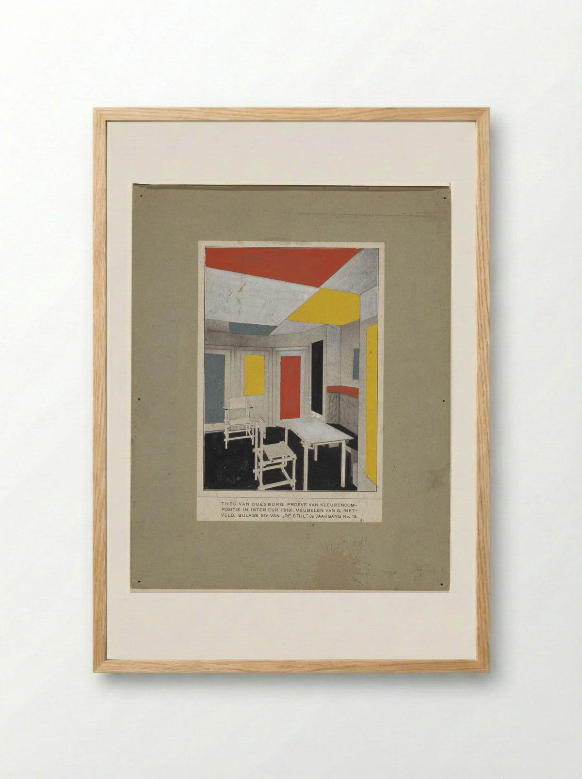 Colour Solution for Interior - Theo van Doesburg - Framed Print Wood