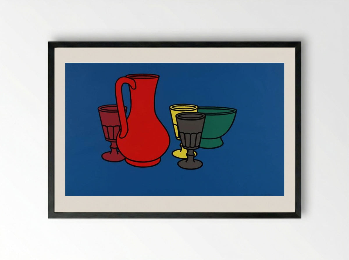 Coloured Still Life - Patrick Caulfield - Framed Print Black