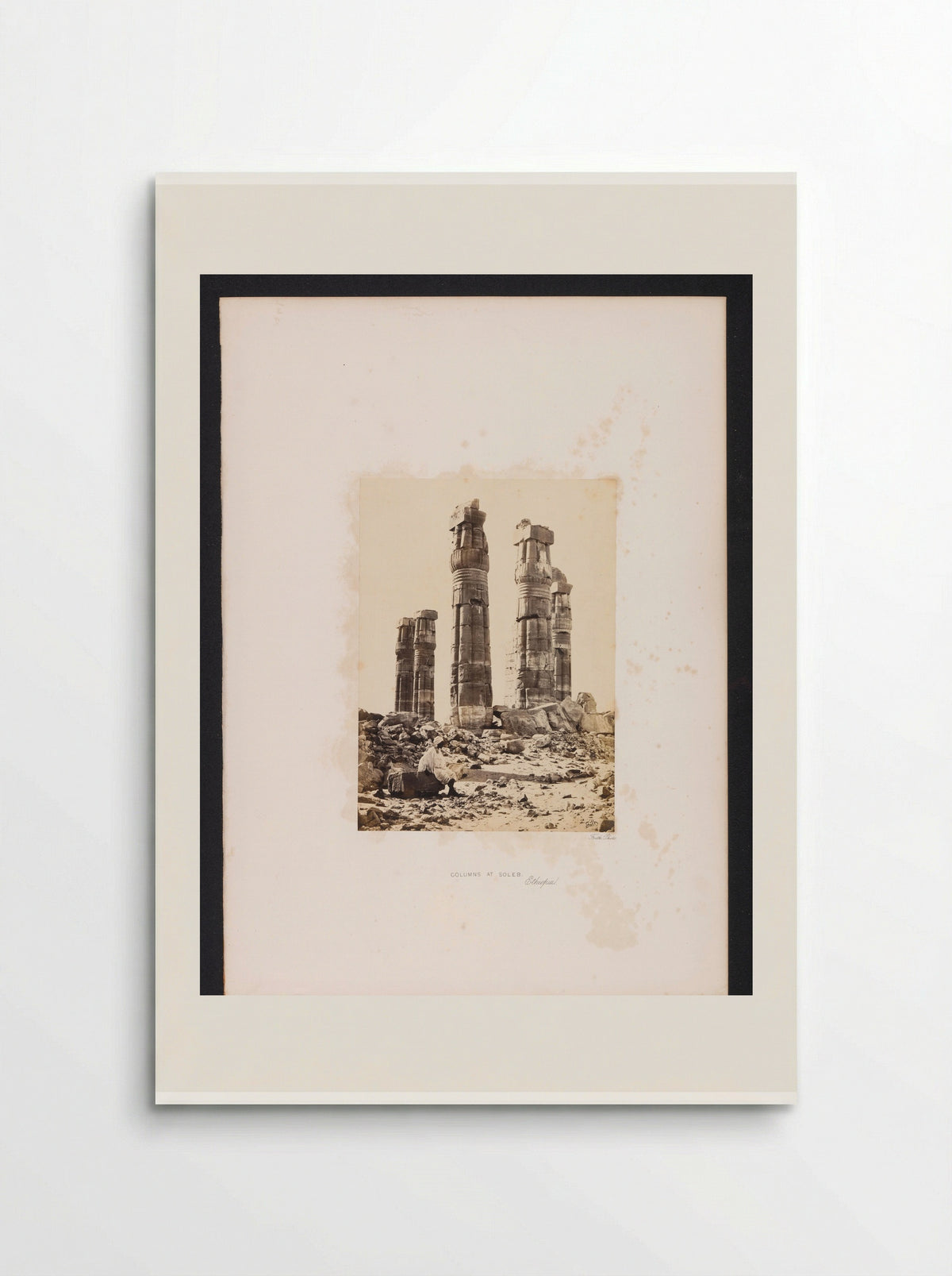 Columns at Soleb - Francis Frith - Poster