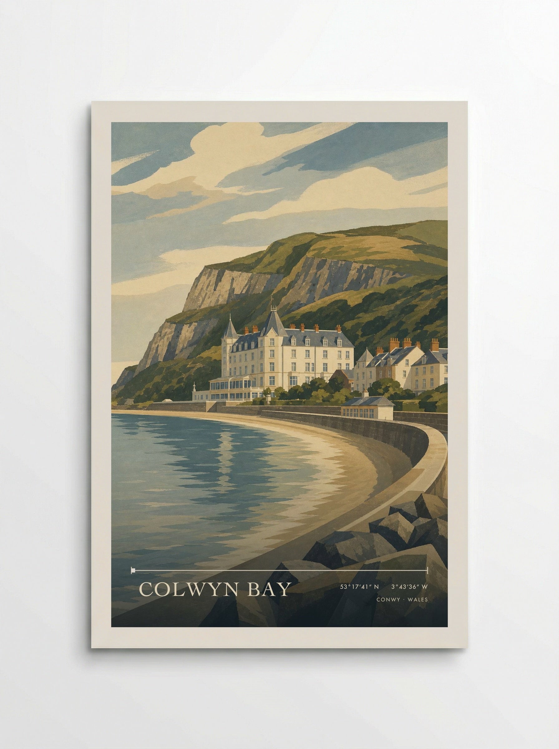 Colwyn Bay Conwy Wales Travel Poster - Poster