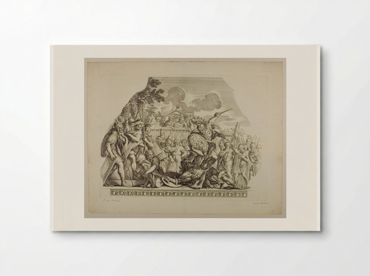 Combat of Aeneas and Turnus - Gérard Audran - Poster