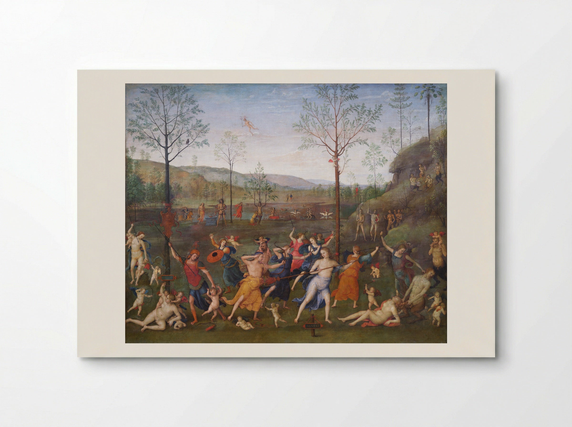 Combat of Love and Chastity - Pietro Perugino - Poster