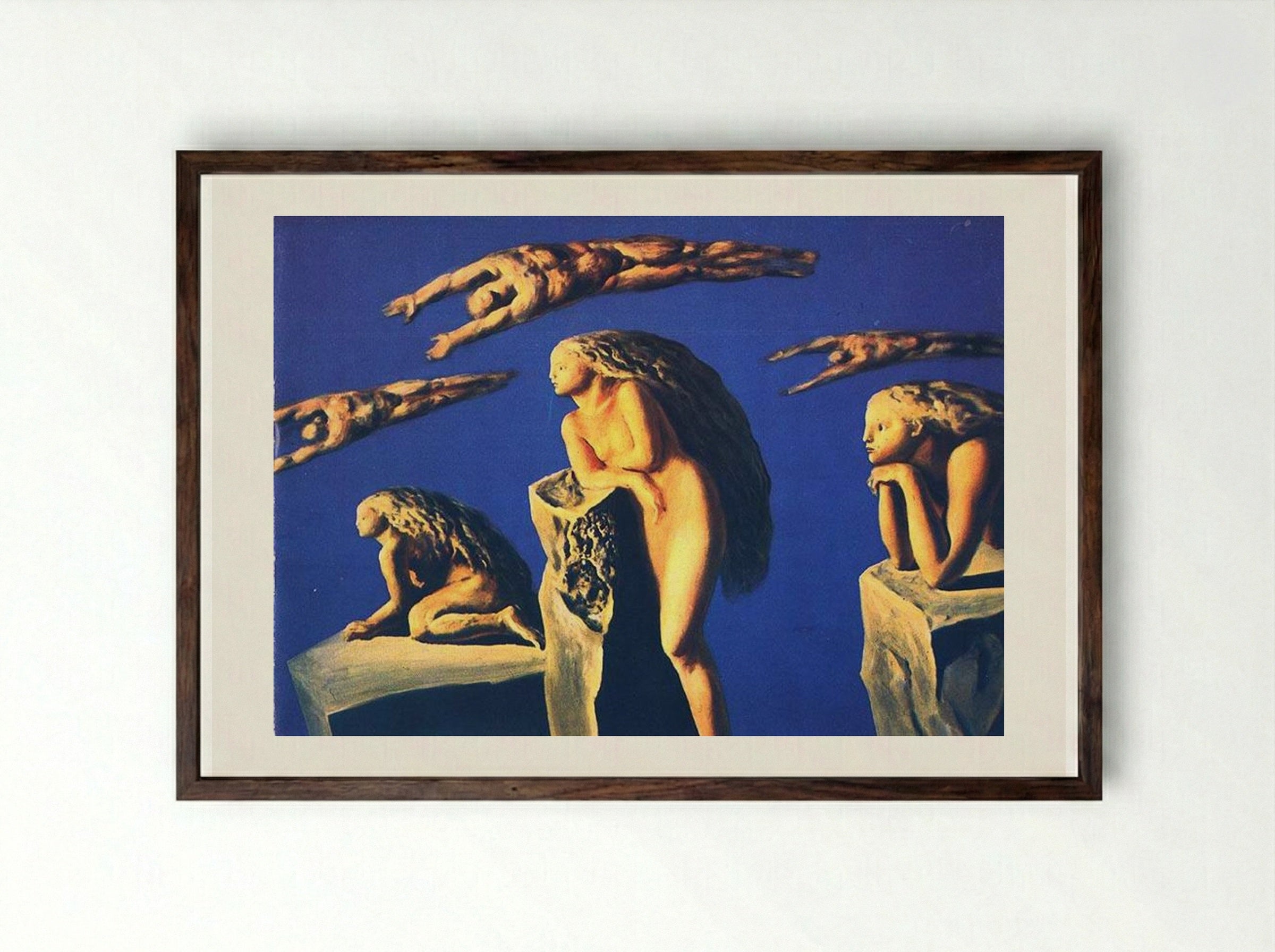 Comets - Sabin Balasa - Framed Print Dark Wood
