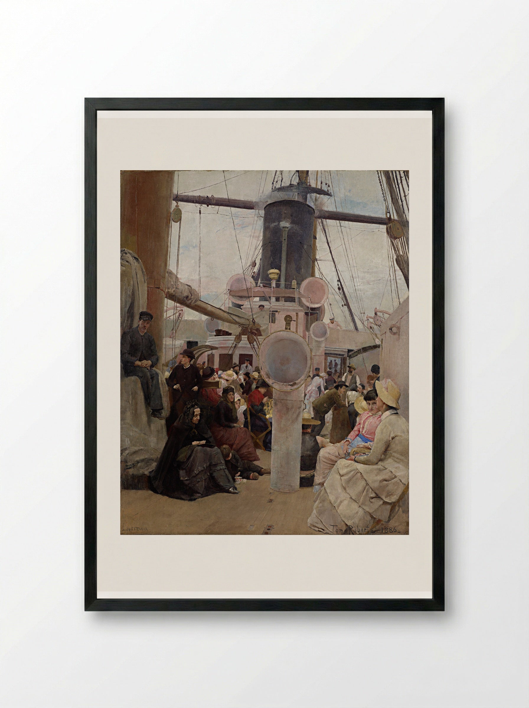 Coming South - Tom Roberts - Framed Print Black