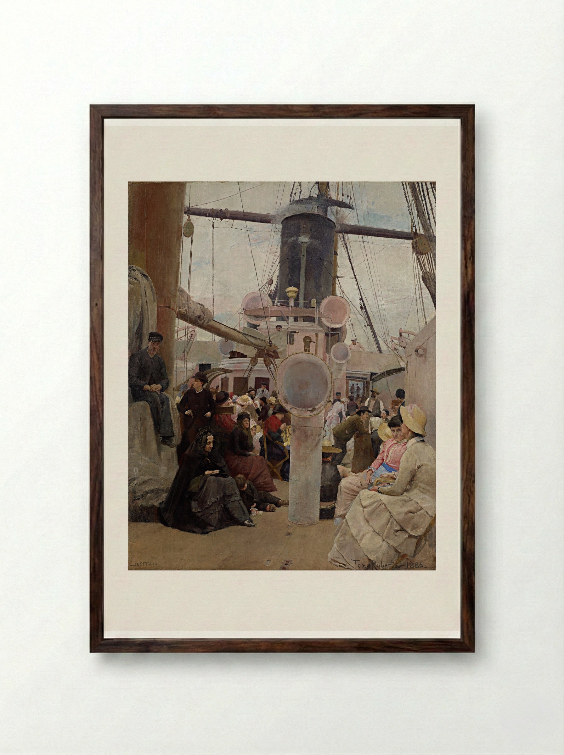 Coming South - Tom Roberts - Framed Print Dark Wood