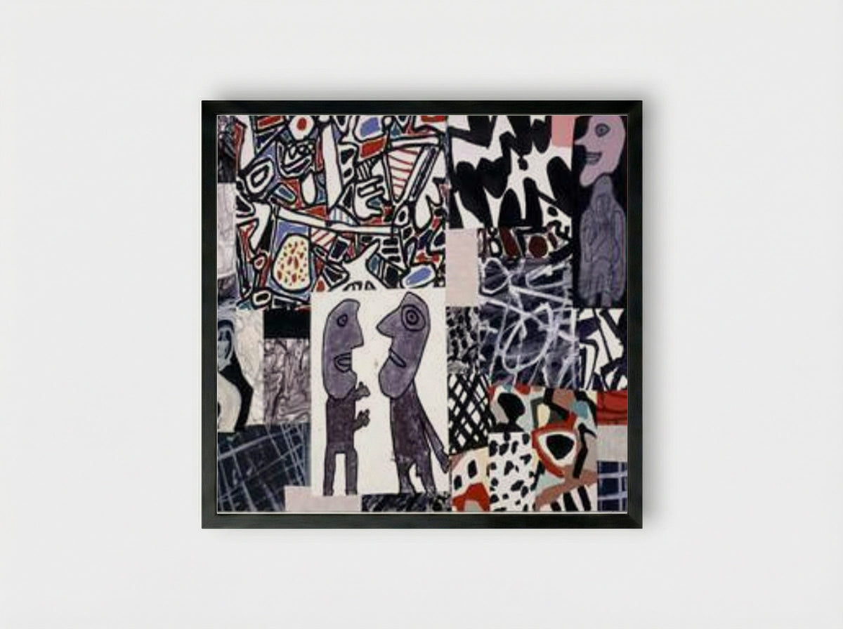Comments - Jean Dubuffet - Framed Print Black
