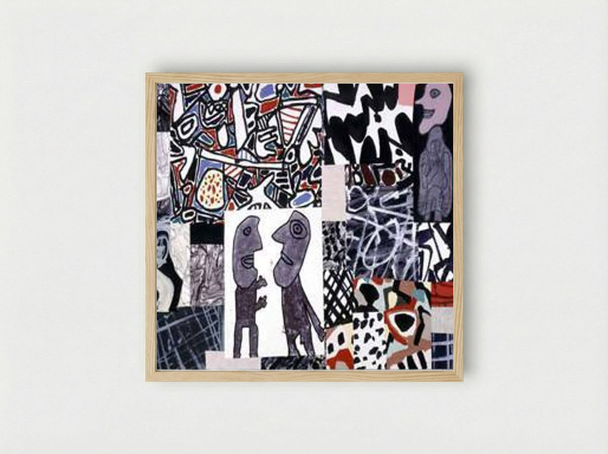 Comments - Jean Dubuffet - Framed Print Wood