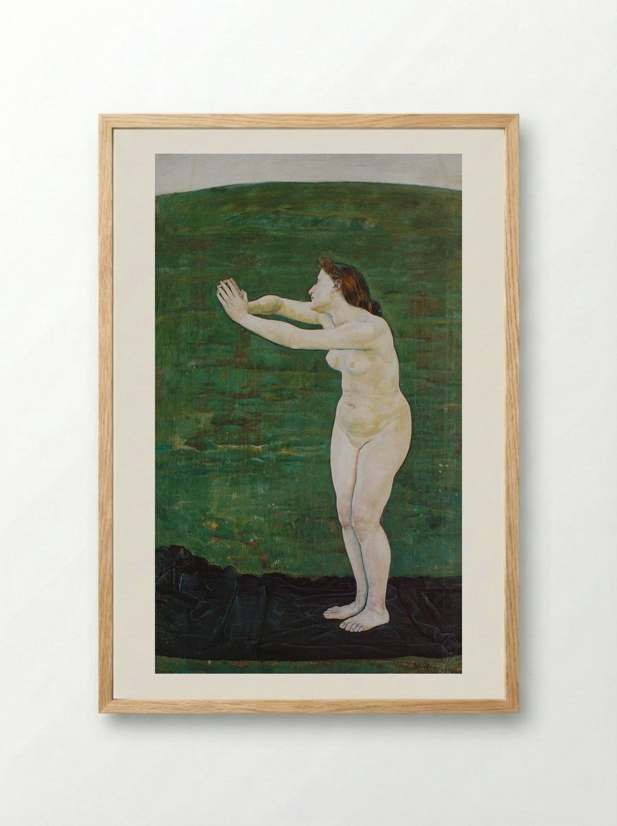 Communication with the Infinite - Ferdinand Hodler - Framed Print Wood