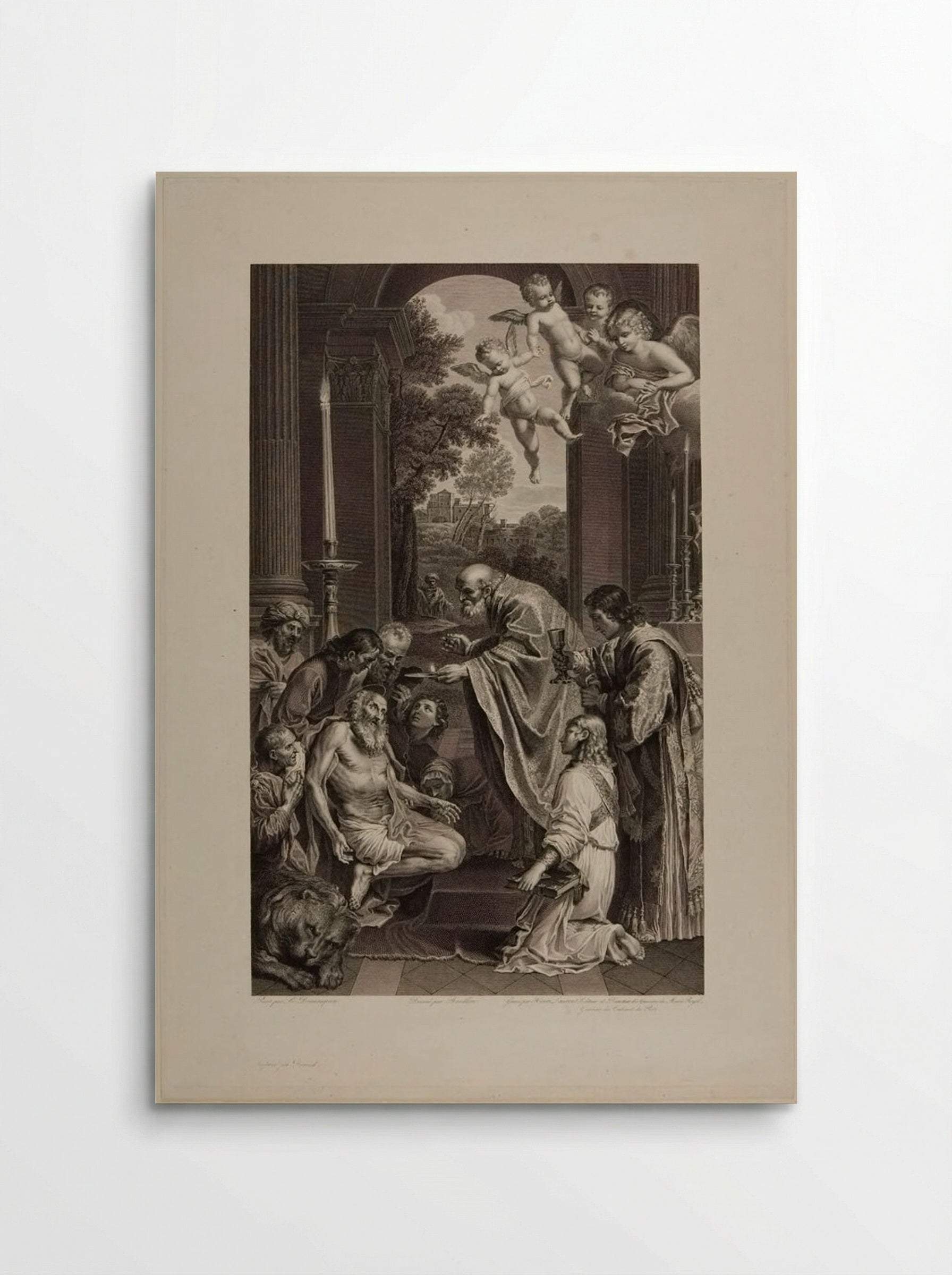 Communion of Saint Jerome - Pierre Louis Henri Laurent - Poster