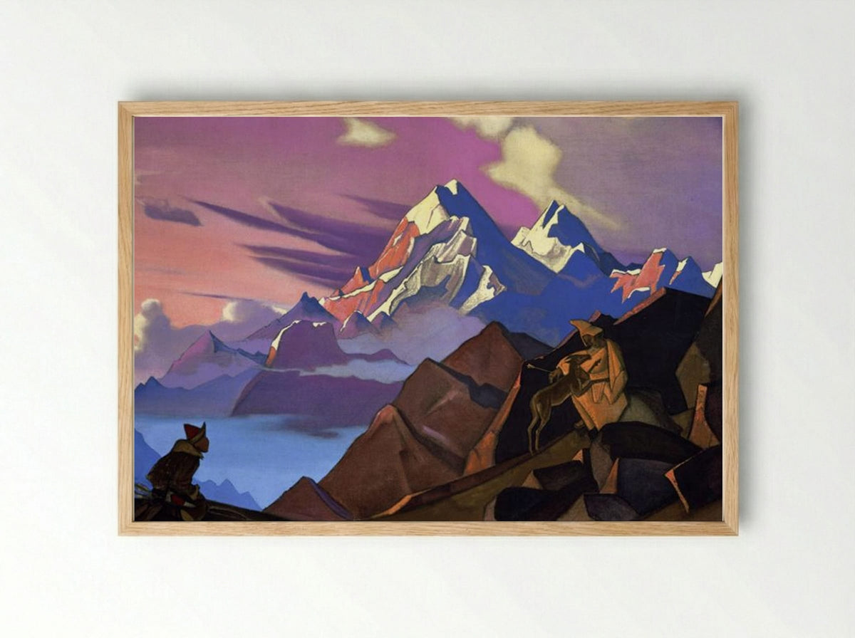 Compassion - Nicholas Roerich - Framed Print Wood