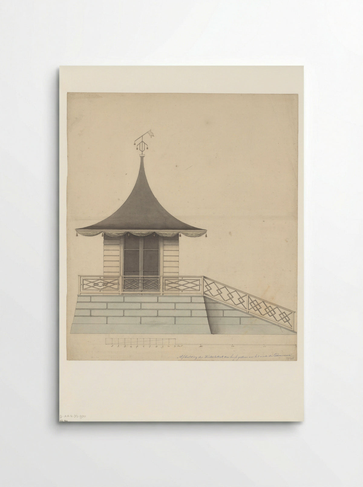 Compositie met een deel van de Turkse Tent bij de Watergraafsmeer - Jan Otto - Poster