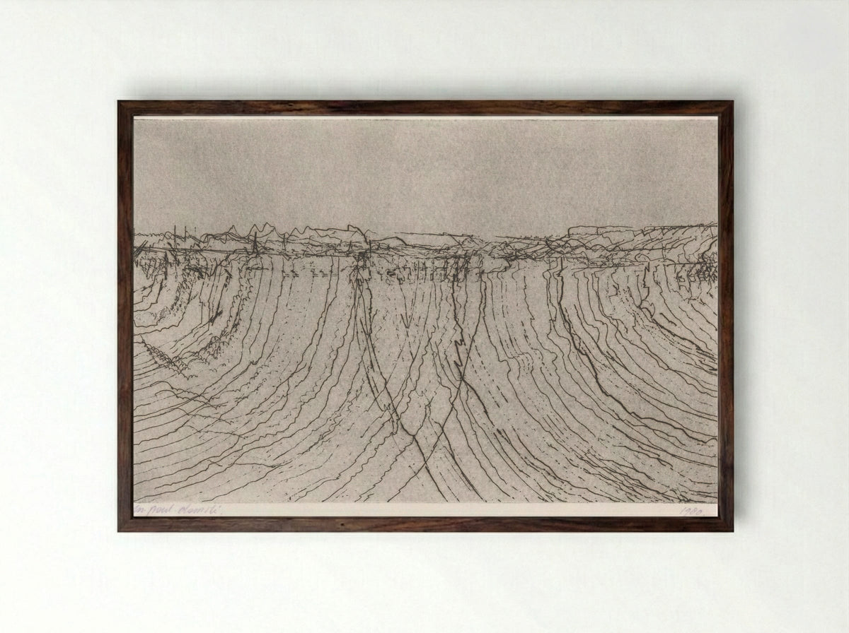 Compositie - Paul Damsté - Framed Print Dark Wood