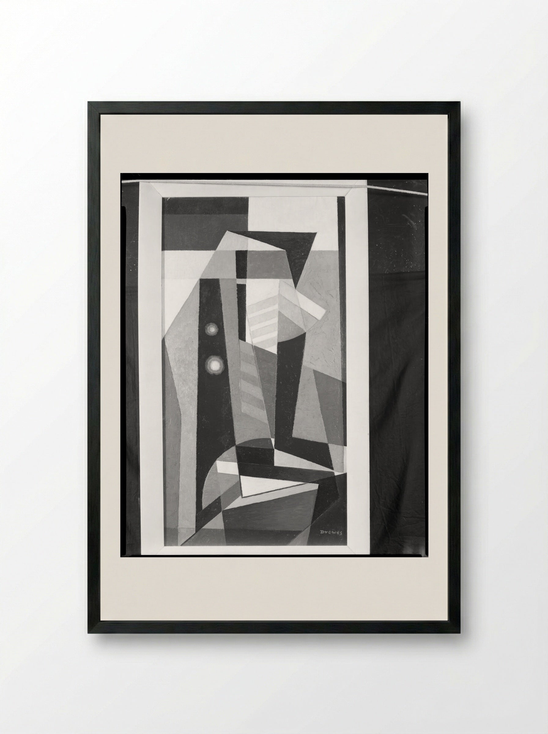 Composition 269 - Werner Drewes - Framed Print Black