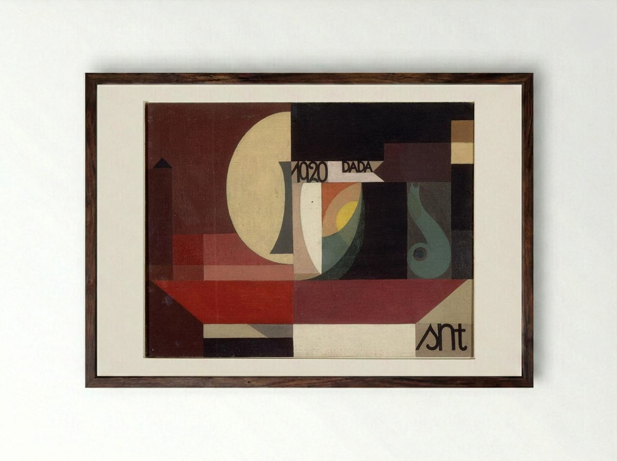 Composition Dada - Sophie Taeuber-Arp - Framed Print Dark Wood