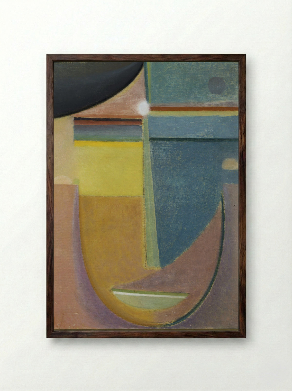 Composition No. 1, Sunrise - Alexei von Jawlensky - Framed Print Dark Wood