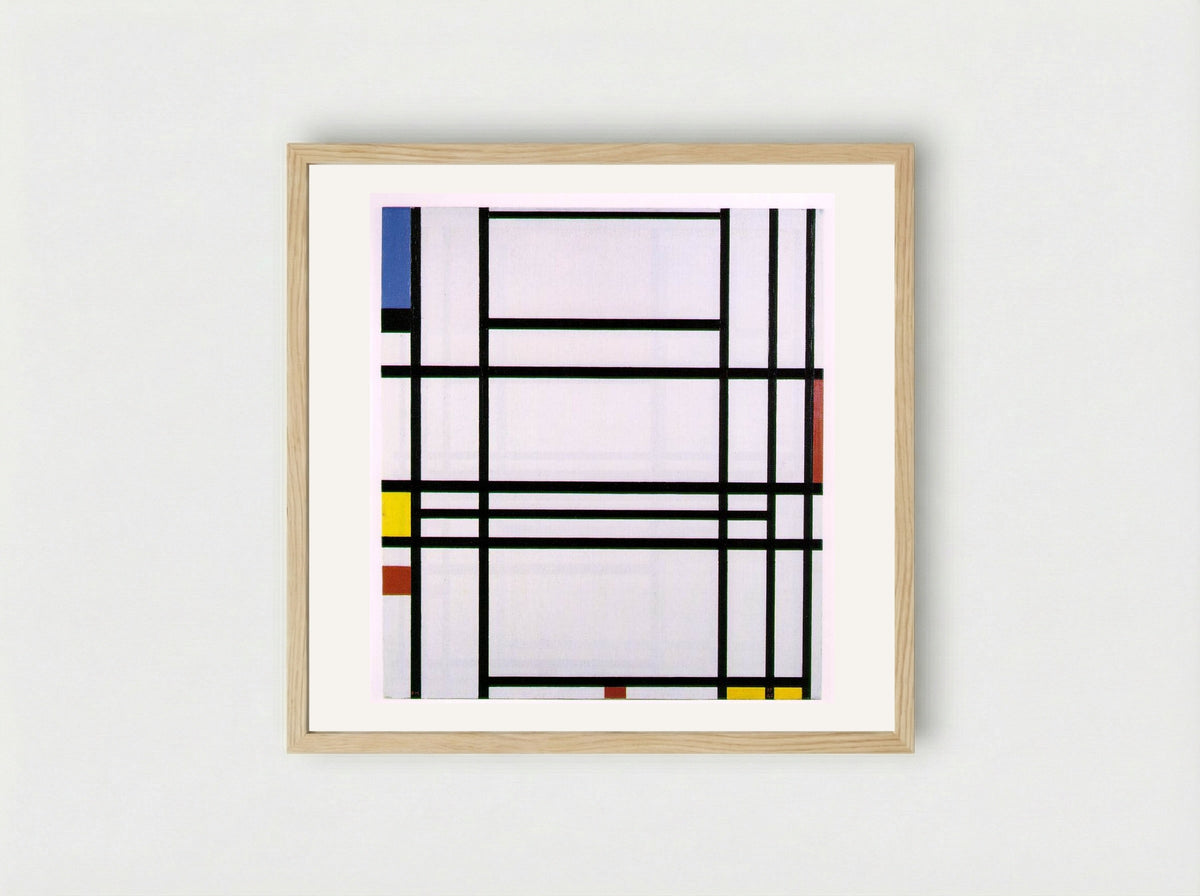 Composition No. 10 - Piet Mondrian - Framed Print Wood