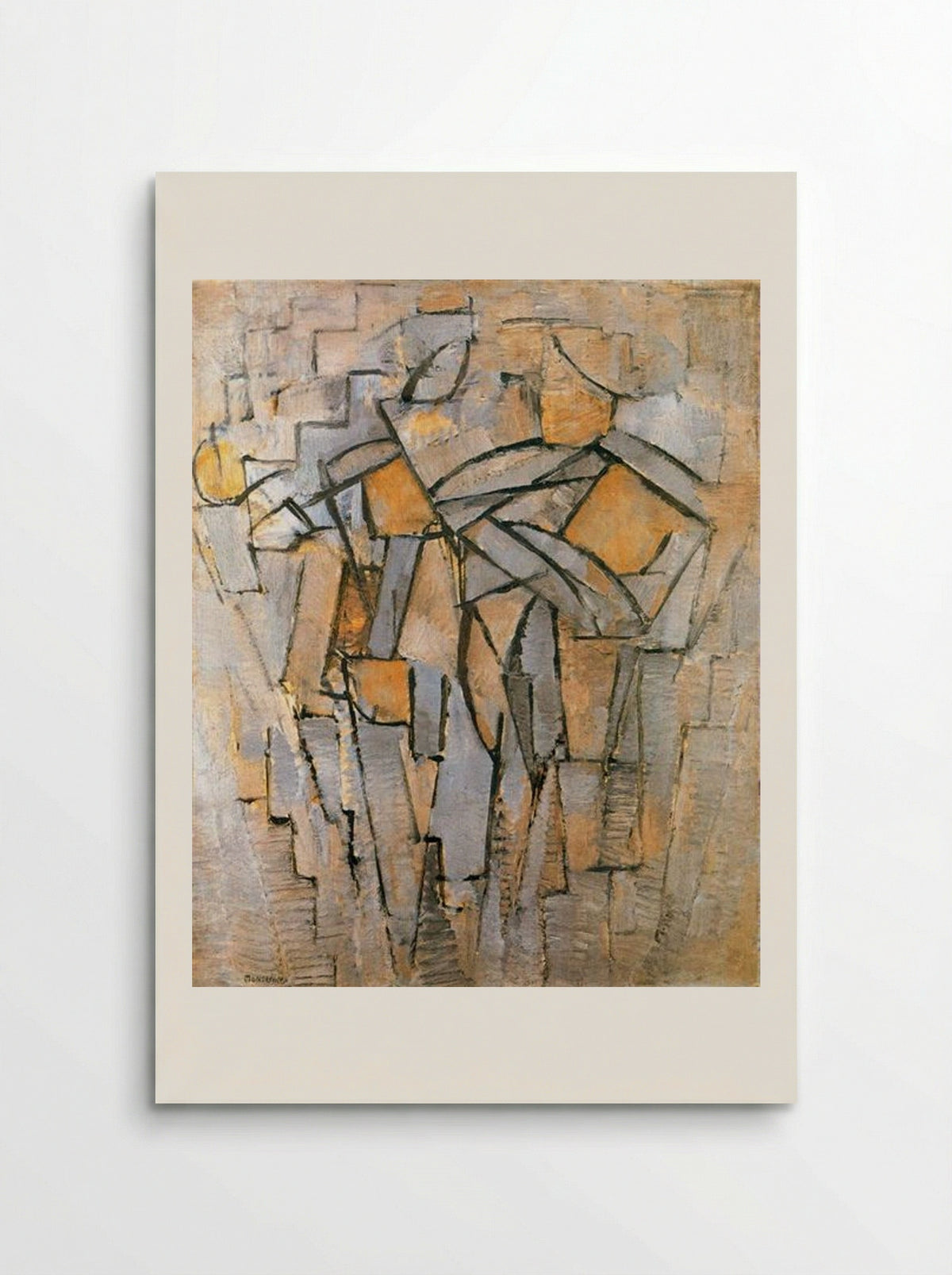 Composition in Grey and Blue - Piet Mondrian - Poster