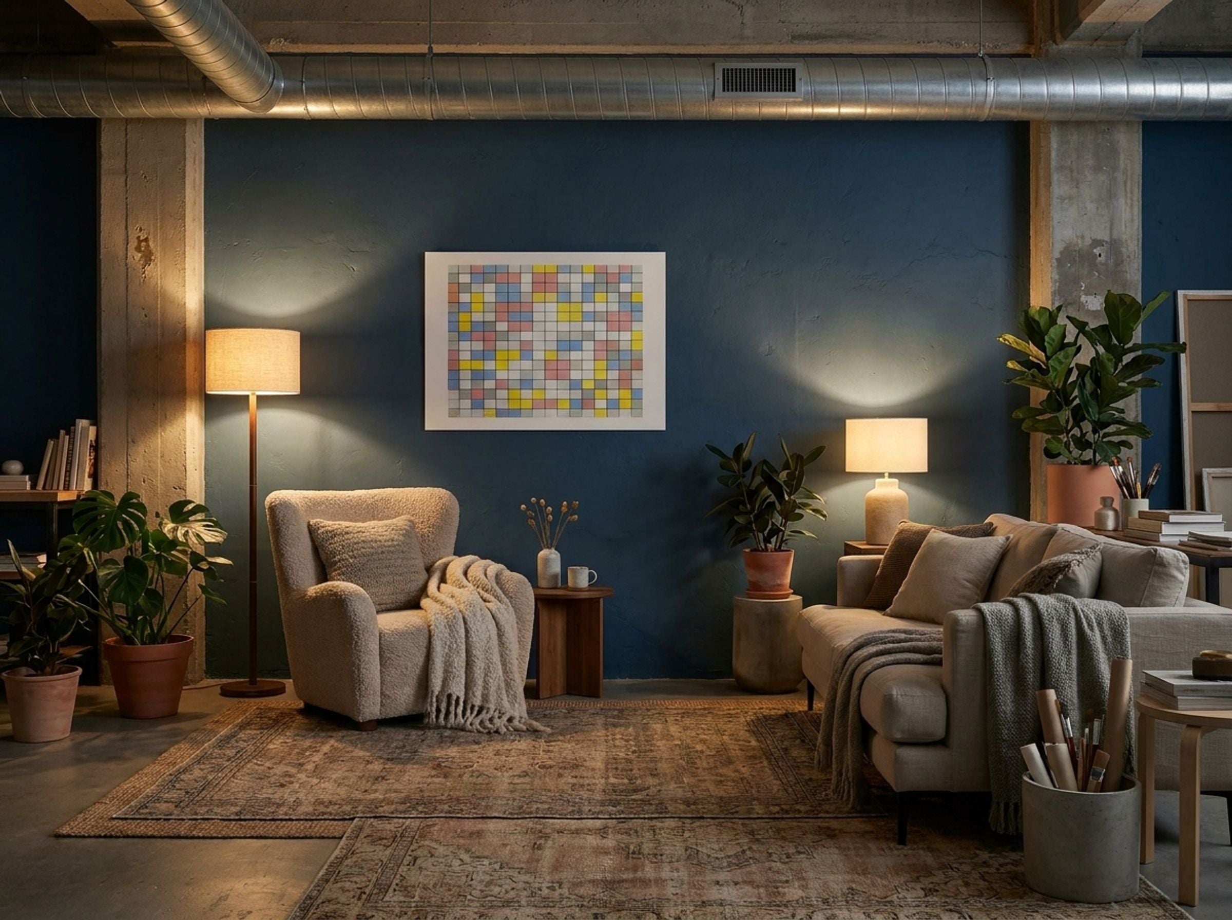 Composition with Grid IX - Piet Mondrian - Lifestyle