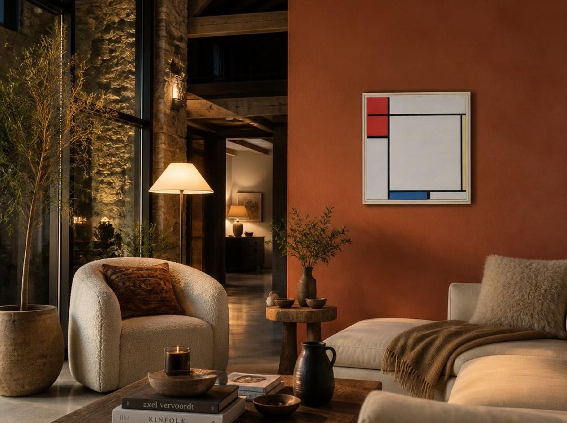 Composition with Red, Yellow, and Blue - Piet Mondrian - Lifestyle