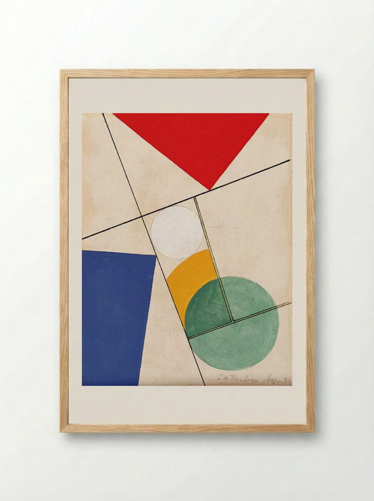 Composition - Sophie Taeuber-Arp - Framed Print Wood