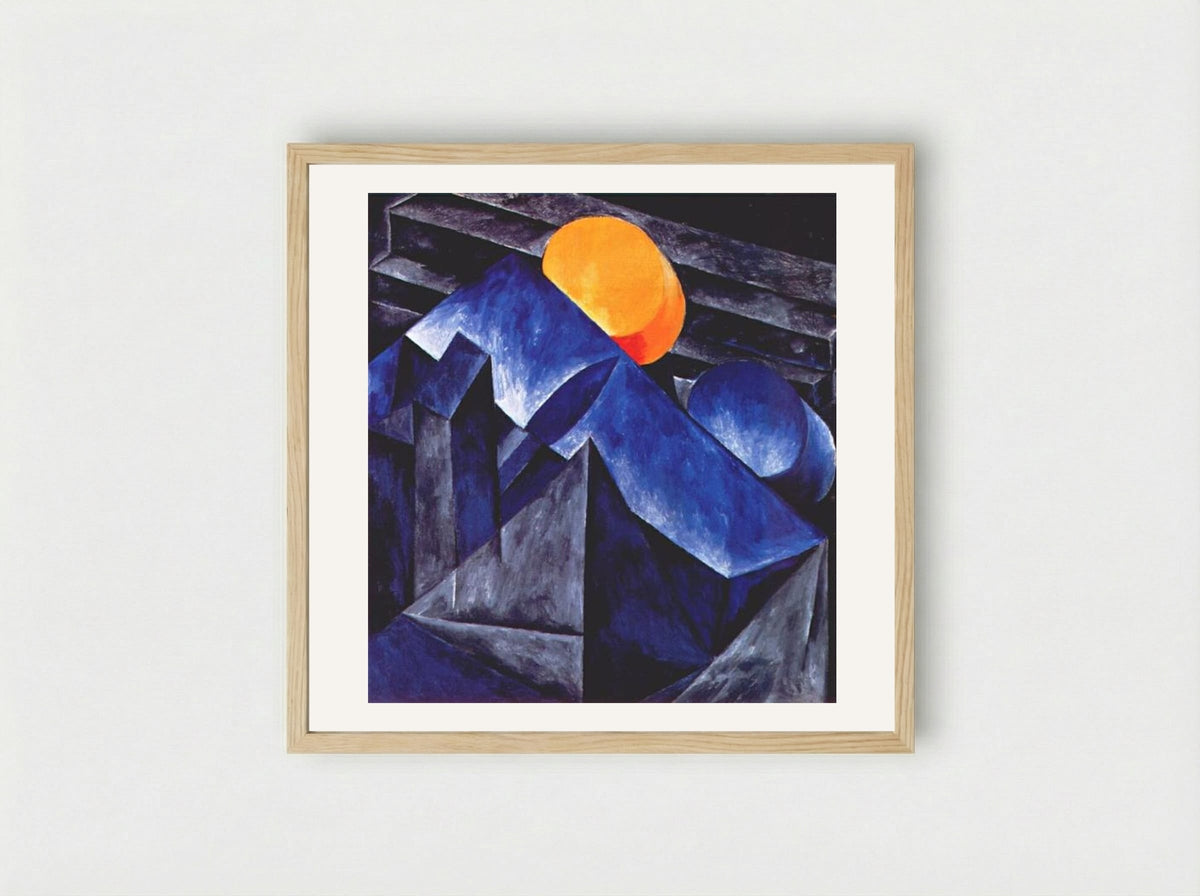 Composition - Natalia Goncharova - Framed Print Wood