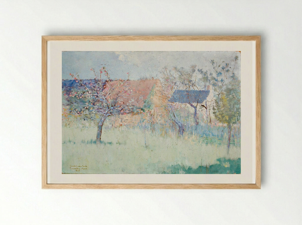 Concarneau, France - Joseph Lindon Smith - Framed Print Wood
