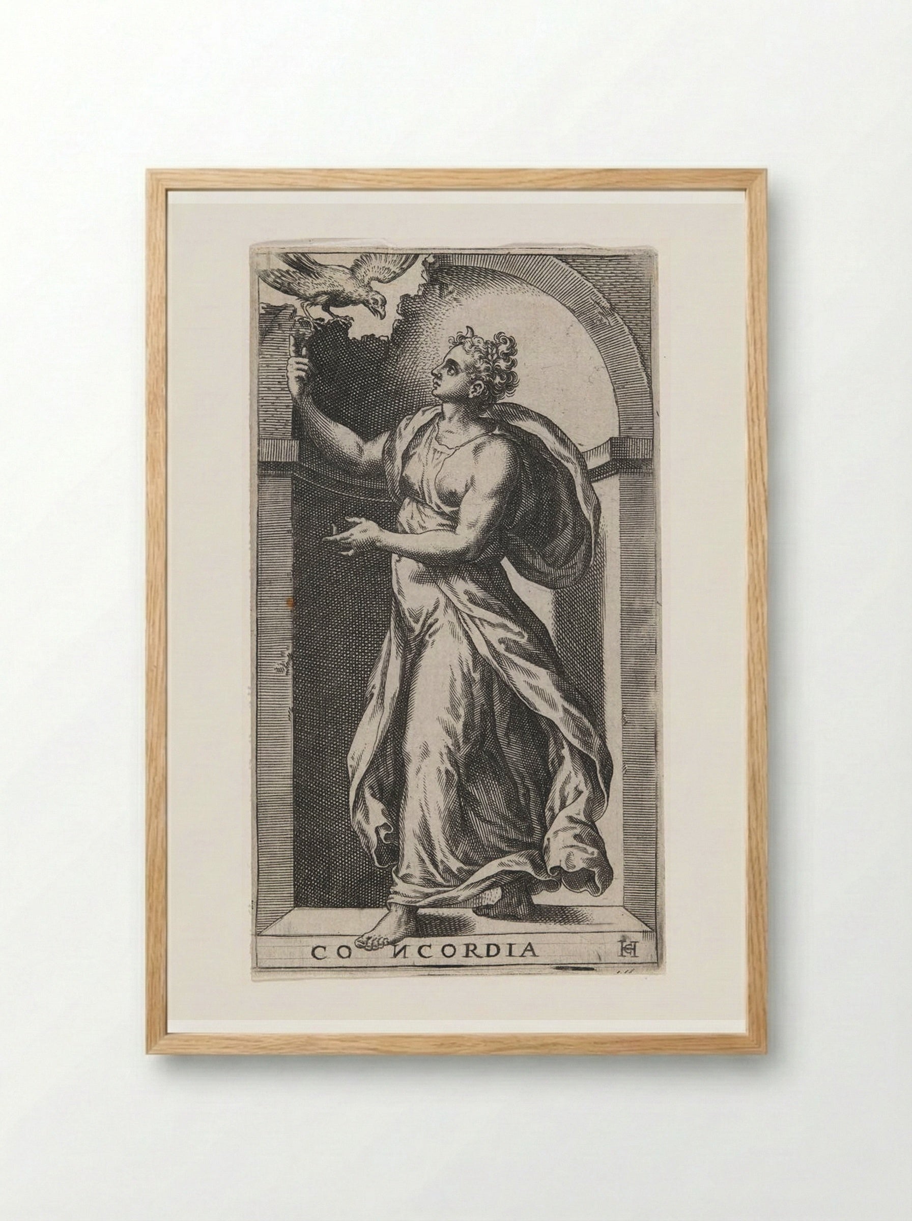 Concordia - Hans Collaert the Elder - Framed Print Wood