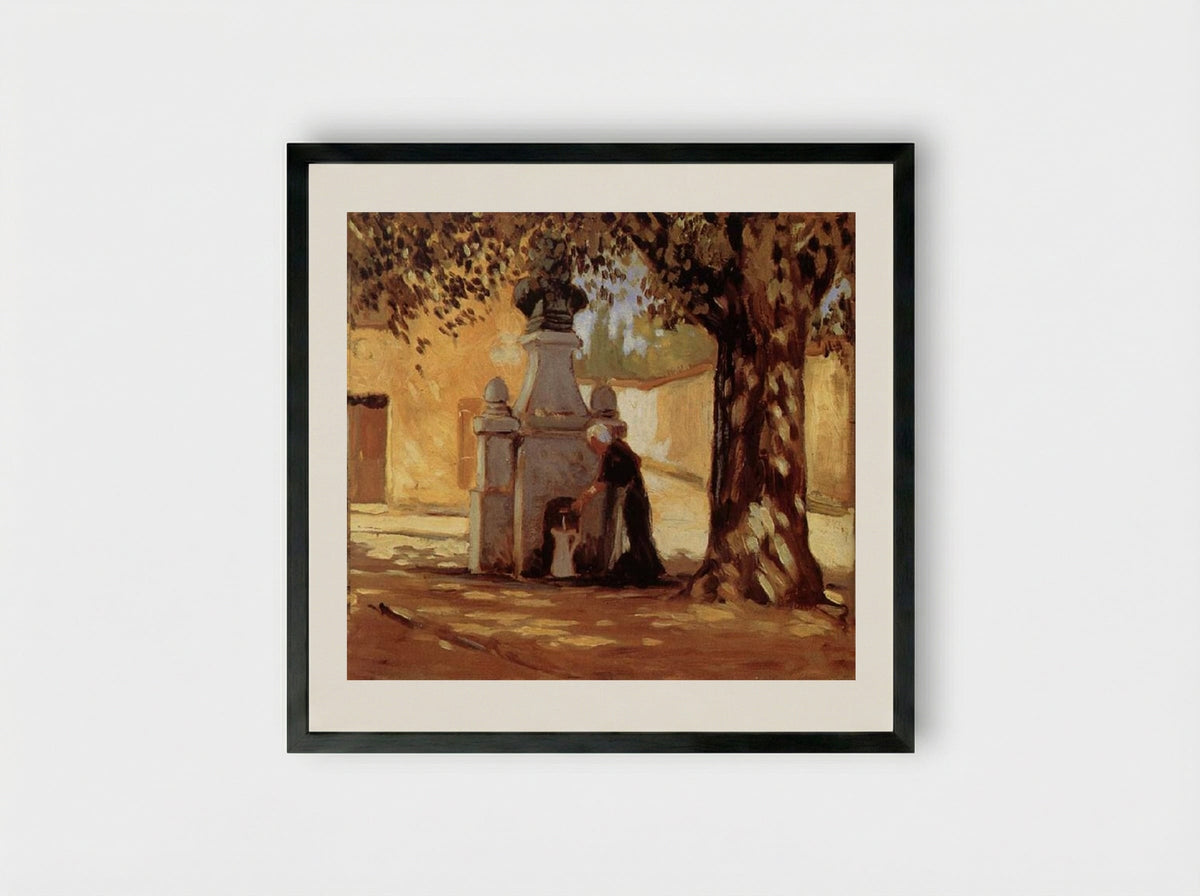 Conduit - Grant Wood - Framed Print Black